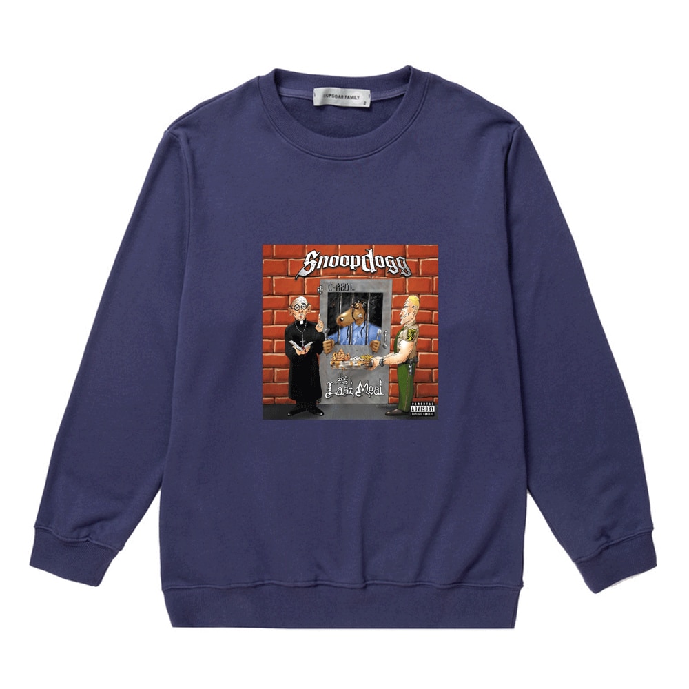 Rapper Snoop Doggy Dogg Hip-hop Sweatshirt European American Trend All-match Hot Pullover Vintage Fleece Sweatshirts Men Women