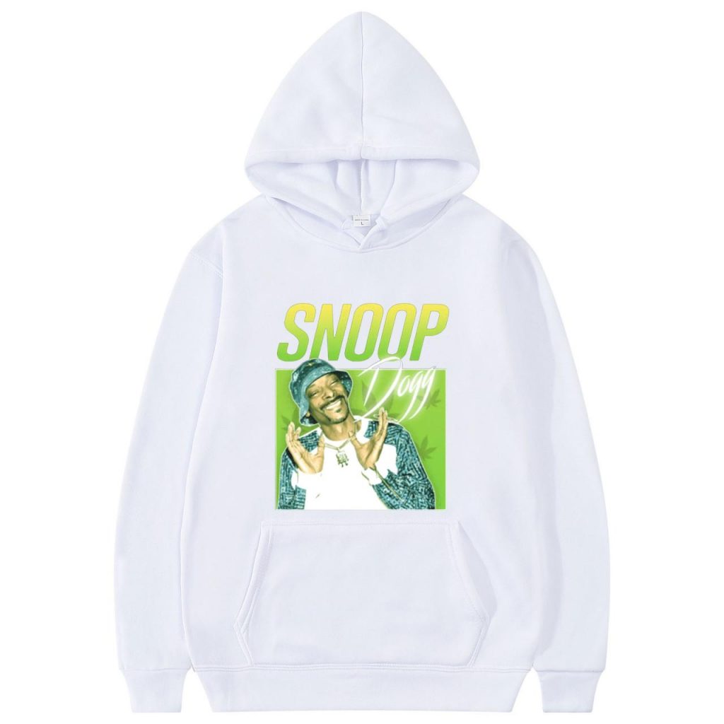 Rapper Snoop Doggy Dogg Hoodie Top Cool Print Hoodies Unisex Black All-match Sweatshirt Men Women Fleece Cotton Hoody Sweatshirt