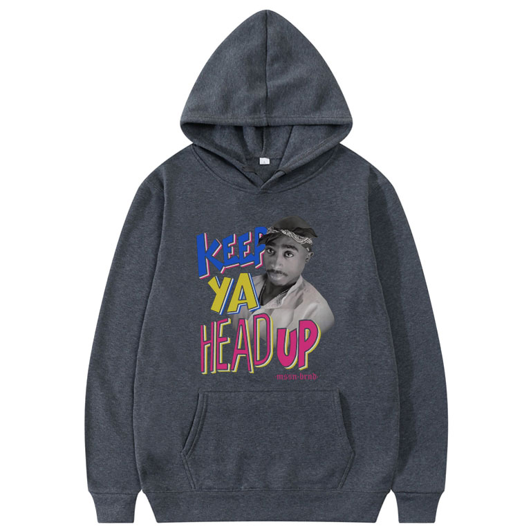 Rapper Tupac 2pac Hoodie Men Women Casual Loose Sweatshirts Awesome Man Oversized Hoodies Black Unisex Hood Coat Fashion Clothes