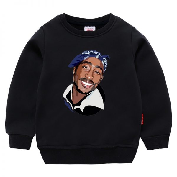 TuPac Outfit - Rapper TuPac Graphic Pullover Kid Sweatshirt