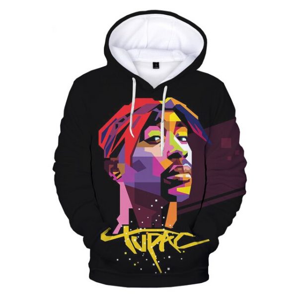 2021 New Hip Hop 2pac 3d Printed Hoodie Men women Autumn Winter Pullovers Rapper Tupac Sweatshirt 3.jpg 640x640 3 - Rapper Outfits