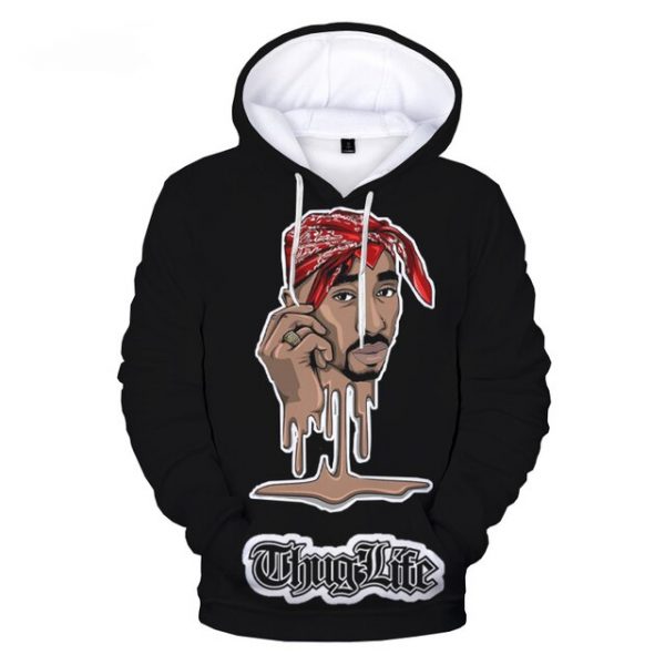 2021 New Hip Hop 2pac 3d Printed Hoodie Men women Autumn Winter Pullovers Rapper Tupac Sweatshirt 4.jpg 640x640 4 - Rapper Outfits