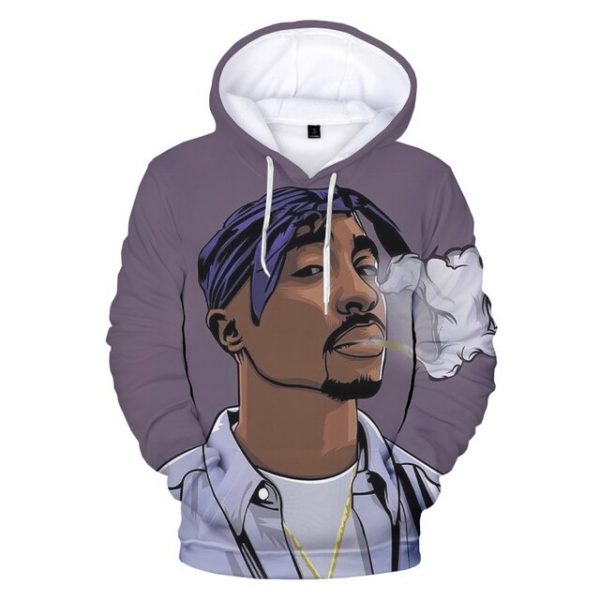 2021 New Hip Hop 2pac 3d Printed Hoodie Men women Autumn Winter Pullovers Rapper Tupac Sweatshirt 5.jpg 640x640 5 - Rapper Outfits