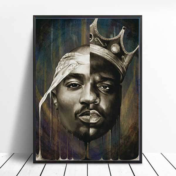 Canvas Painting Notorious B I G Biggie Poster Tupac Shakur 2pac poster and Prints Art Wall 1.jpg 640x640 1 - Rapper Outfits
