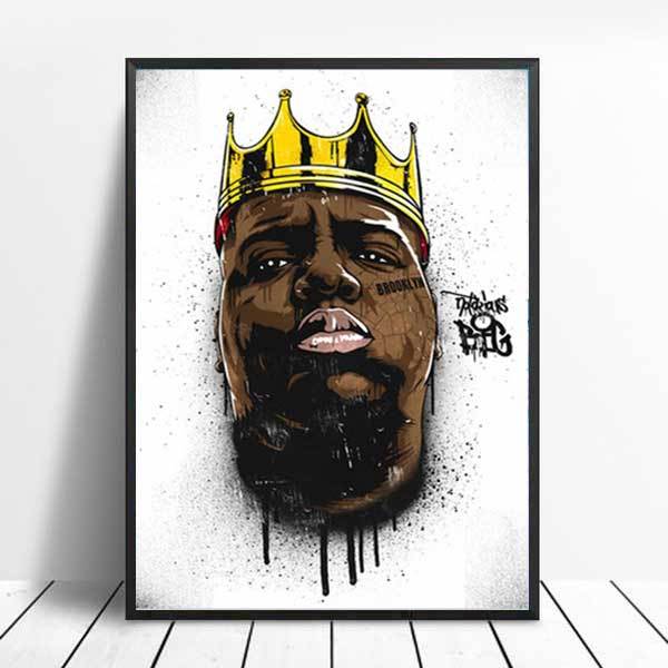 Canvas Painting Notorious B I G Biggie Poster Tupac Shakur 2pac poster and Prints Art Wall 3.jpg 640x640 3 - Rapper Outfits