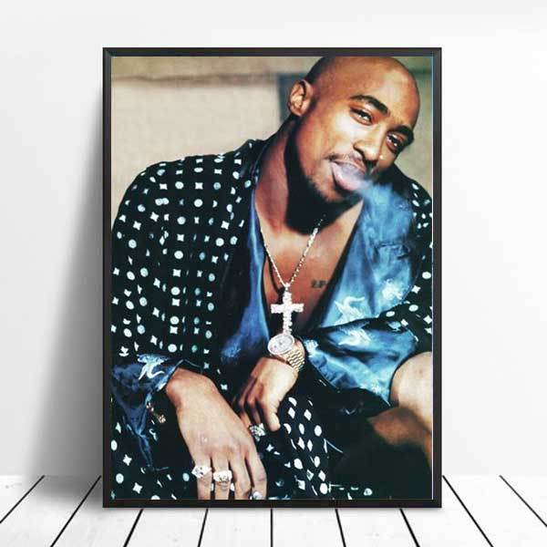 Canvas Painting Notorious B I G Biggie Poster Tupac Shakur 2pac poster and Prints Art Wall 6.jpg 640x640 6 - Rapper Outfits