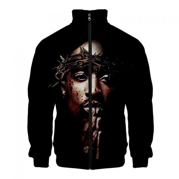 Hip Hop Tupac Amaru Shakur Jacket Mens Long Sleeve Hoodie Sweatshirt Men Gangsta Rapper Tupac Hoody 3 - Rapper Outfits