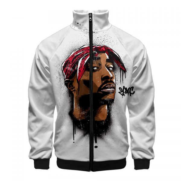 Hip Hop Tupac Amaru Shakur Jacket Mens Long Sleeve Hoodie Sweatshirt Men Gangsta Rapper Tupac Hoody - Rapper Outfits