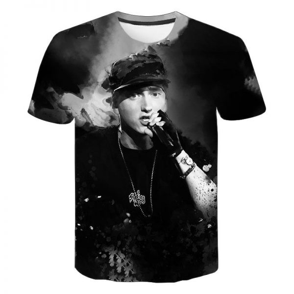 New Summer Fashion Eminem 3D Print T Shirts Men Women Children Casual Hop Hip Streetwear Sweatshirts 2 - Rapper Outfits