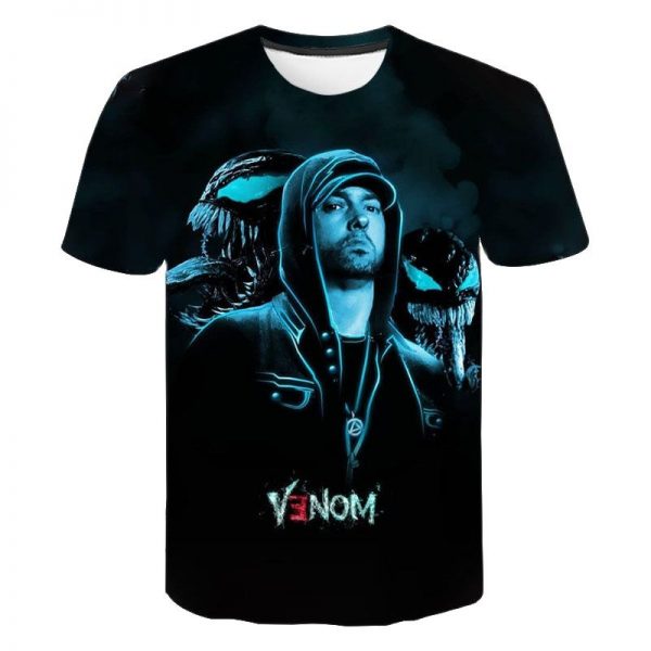 New Summer Fashion Eminem 3D Print T Shirts Men Women Children Casual Hop Hip Streetwear Sweatshirts - Rapper Outfits