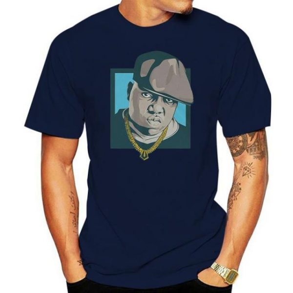 Notorious Big Chain T Shirt New York City Hip Hop Rap Tee B I G Biggie 2.jpg 640x640 2 - Rapper Outfits
