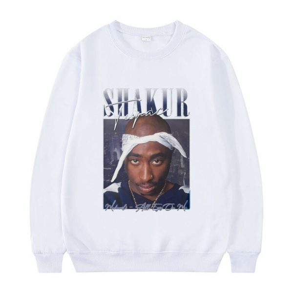 Shakur Tupac 2pac Pullover New Men Playboi Carti Fashion Harajuku Pullovers Sweatshirt Hip Hop Trend Sweatshirts 1 - Rapper Outfits