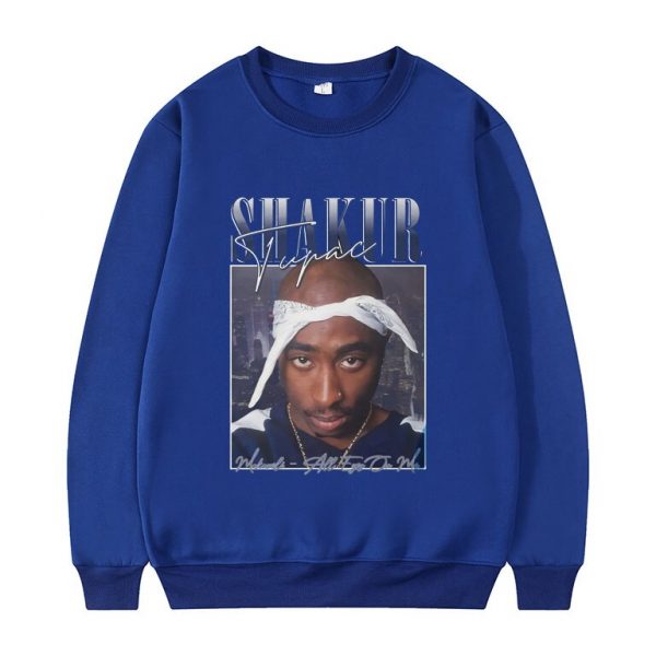 Shakur Tupac 2pac Pullover New Men Playboi Carti Fashion Harajuku Pullovers Sweatshirt Hip Hop Trend Sweatshirts 2 - Rapper Outfits