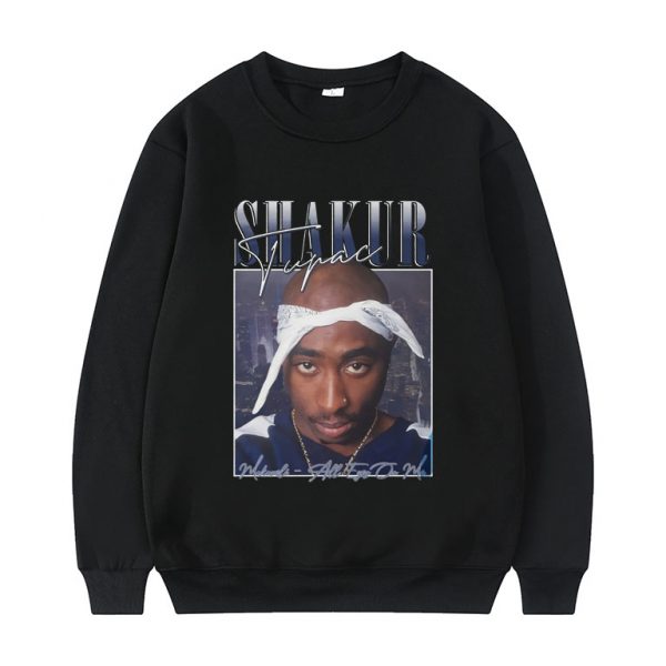 Shakur Tupac 2pac Pullover New Men Playboi Carti Fashion Harajuku Pullovers Sweatshirt Hip Hop Trend Sweatshirts - Rapper Outfits