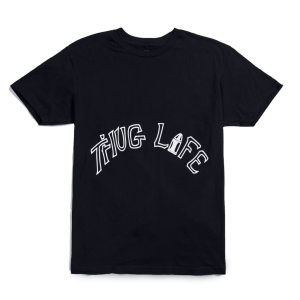 Vlone xTupac Thug Life Tattoo Black T Shirt Front 937x937 1 - Rapper Outfits